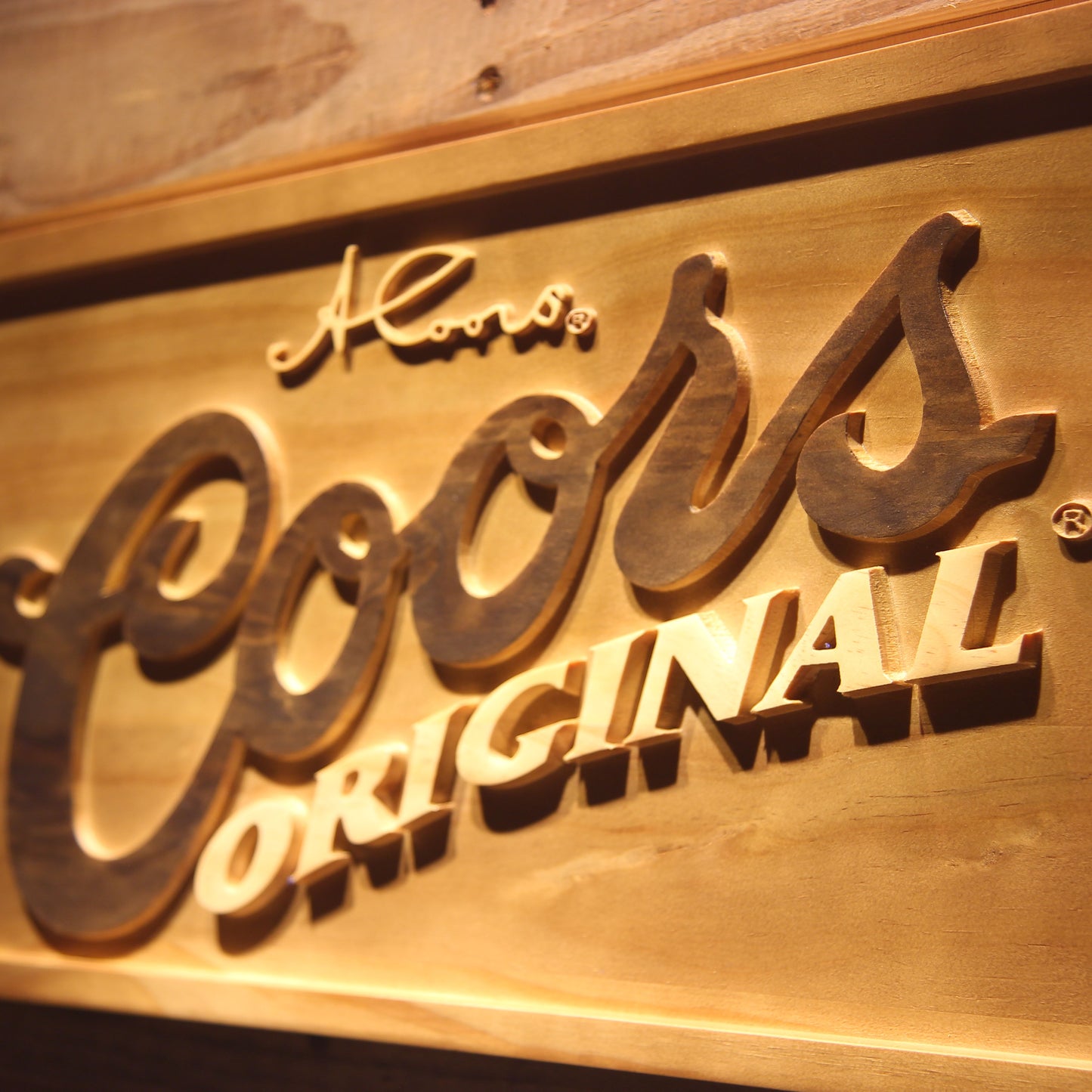 Coors Original 3D Wooden Bar Signs by Woody Signs Co. - Handmade Crafted Unique Wooden Creative