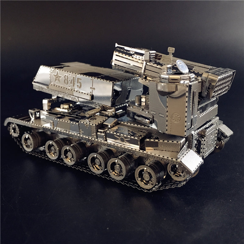 3D Metal model kit 122mm Multi-Barrel Rocket Launcher Voertuig DIY 3D by Woody Signs Co. - Handmade Crafted Unique Wooden Creative