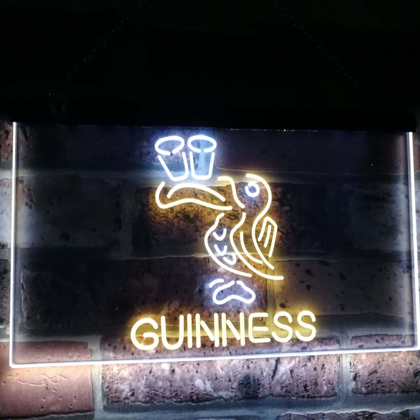 Lovely Day Guinness Toucan Bar Decor Dual Color Led Neon Light Signs st6-a2121 by Woody Signs Co. - Handmade Crafted Unique Wooden Creative