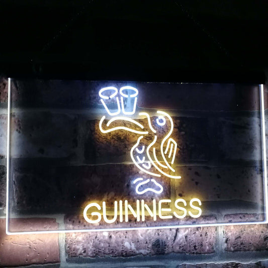 Lovely Day Guinness  Toucan Bar Decor Dual Color Led Neon Light Signs st6-a2121 by Woody Signs Co. - Handmade Crafted Unique Wooden Creative