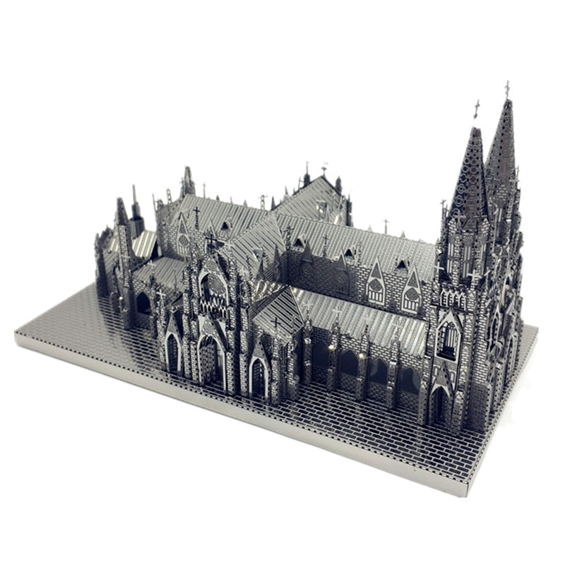 3D Puzzle Metal Assembly Model St. Patrick's Cathedral Model Kits DIY 3D Laser Cut Toy Creative toys by Woody Signs Co. - Handmade Crafted Unique Wooden Creative