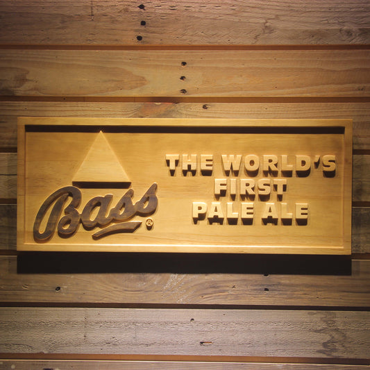 Bass Pale Ale  3D Wooden Signs by Woody Signs Co. - Handmade Crafted Unique Wooden Creative