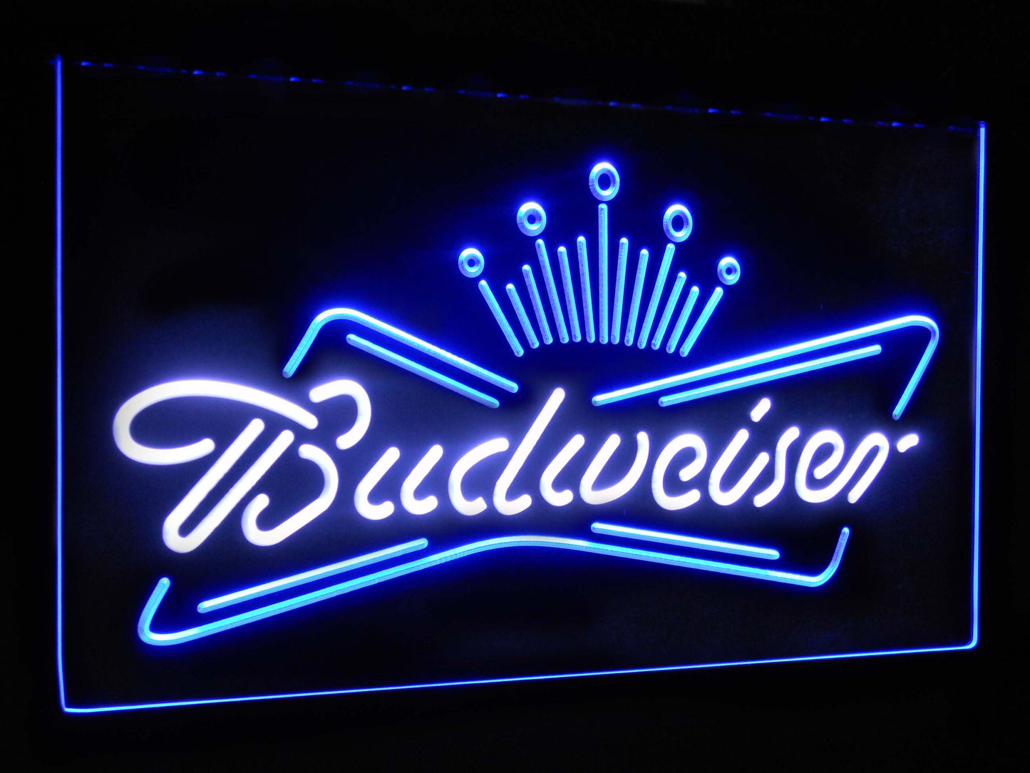 Budweiser King Bar Decoration Gift Dual Color Led Neon Light Signs st6-a2005 by Woody Signs Co. - Handmade Crafted Unique Wooden Creative
