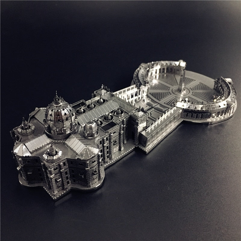 3D Metal model kit 1:1000 STPETER'S BASILICA Model DIY 3D by Woody Signs Co. - Handmade Crafted Unique Wooden Creative