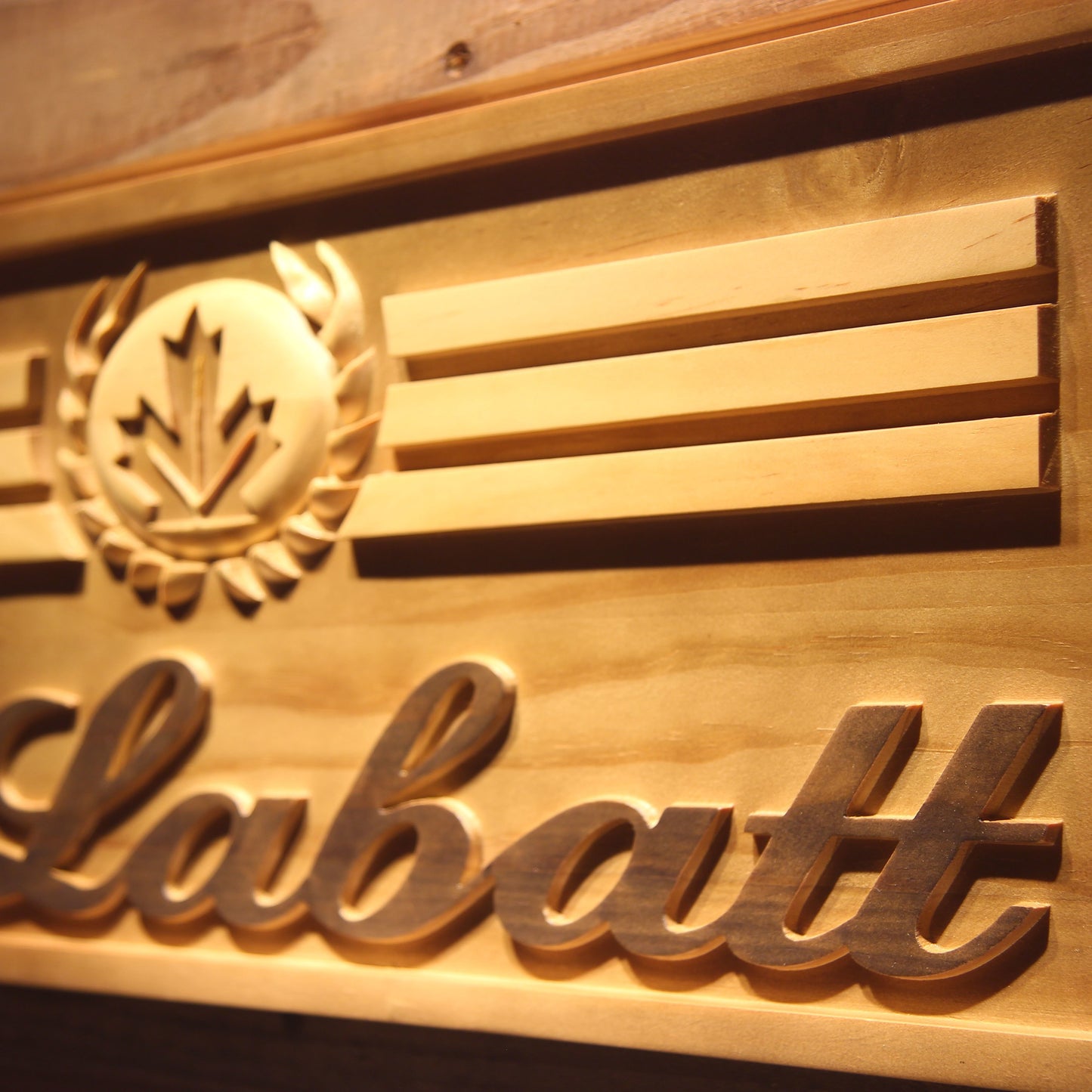 Labatt 3D Wooden Bar Signs by Woody Signs Co. - Handmade Crafted Unique Wooden Creative