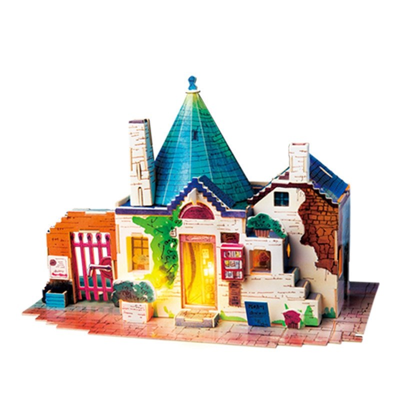 New DIY Spring in Italy Doll House with Led Light Miniature Wooden SJ302 by Woody Signs Co. - Handmade Crafted Unique Wooden Creative