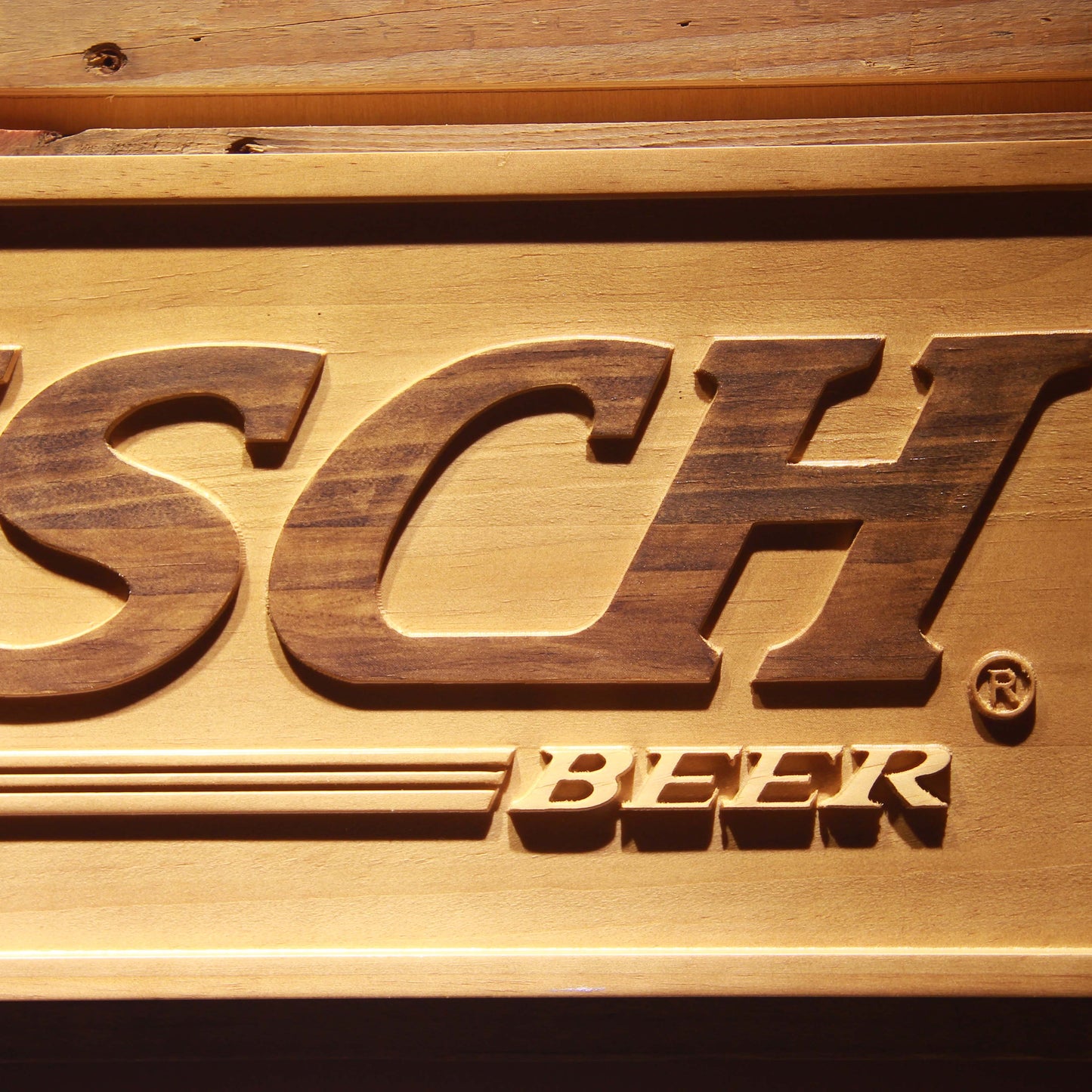 Busch 3D Wooden Signs by Woody Signs Co. - Handmade Crafted Unique Wooden Creative