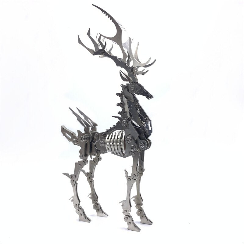 3D Metal Model Chinese Zodiac Dinosaurs David's deer DIY Assembly models Toys Collection Desktop For Adult Children by Woody Signs Co. - Handmade Crafted Unique Wooden Creative