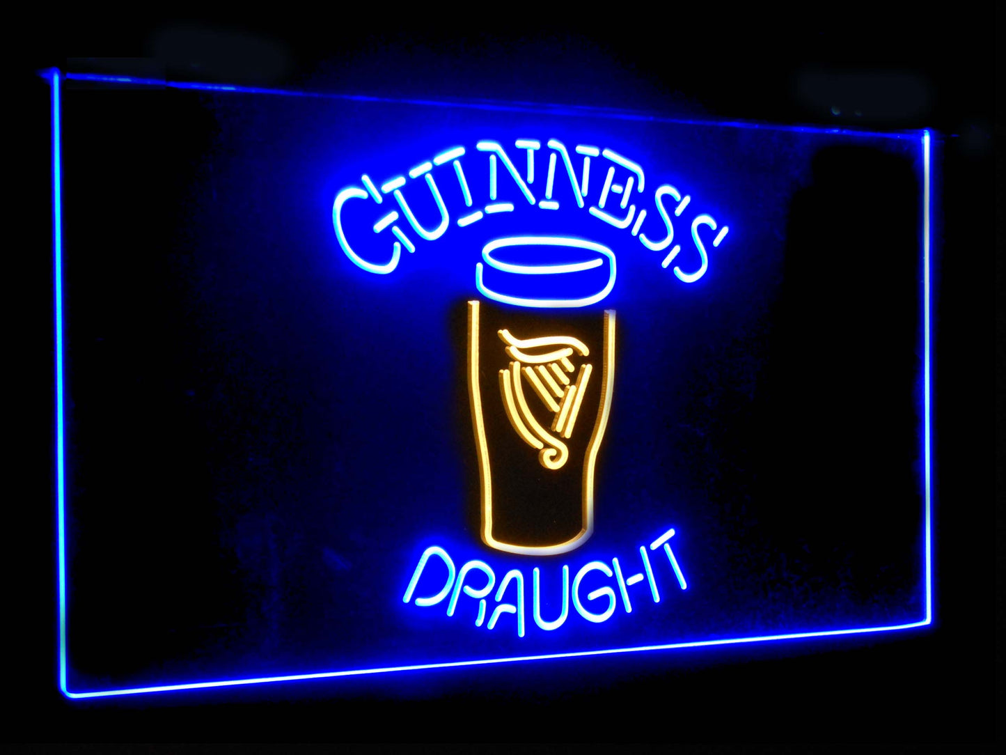 Guinness Draught Ale Bar Decoration Gift Dual Color Led Neon Light Signs st6-a2044 by Woody Signs Co. - Handmade Crafted Unique Wooden Creative