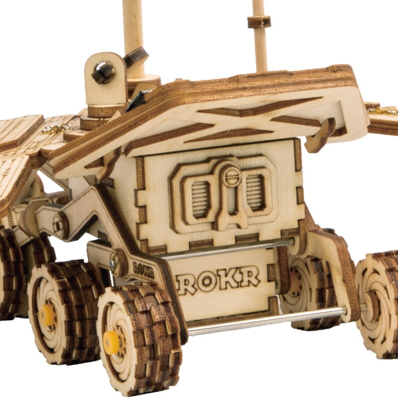 Moveable Spirit Rover Solar Energy 3D DIY Laser Cutting Wooden Kit Gift for LS503 (Spirit Rover) by Woody Signs Co. - Handmade Crafted Unique Wooden Creative