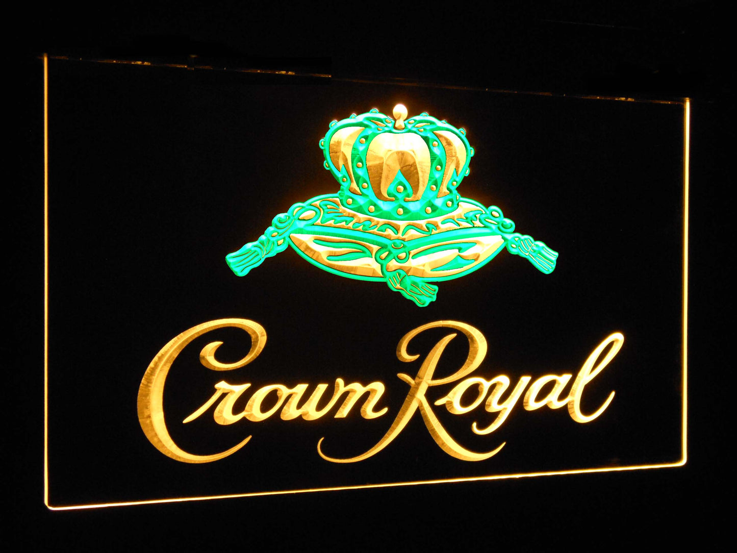 Crown Royal Bar Decoration Gift Dual Color Led Neon Light Signs st6-a0104 by Woody Signs Co. - Handmade Crafted Unique Wooden Creative
