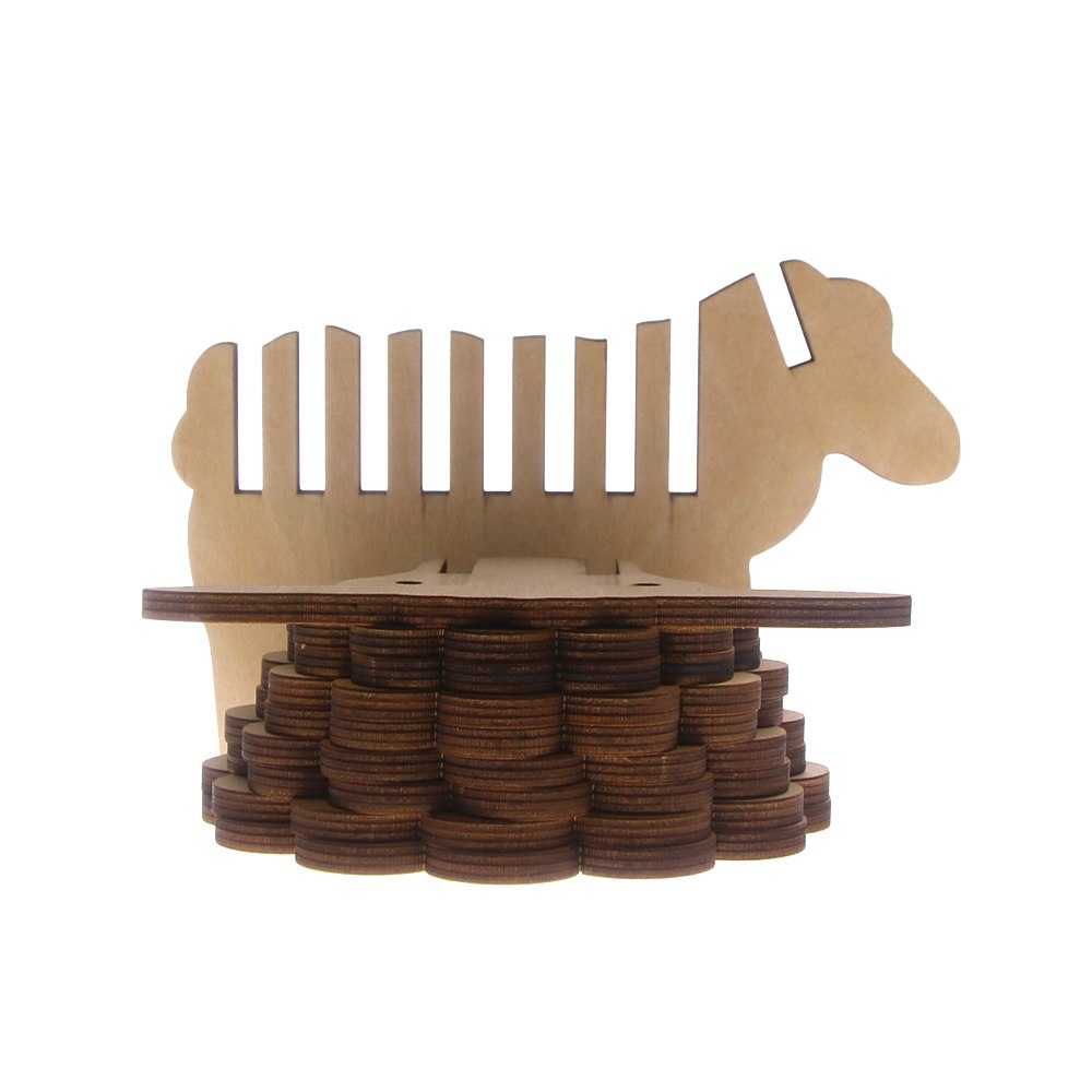 7Pieces/Set Handmade Wood Animal Shape Antislip Table Mat Sheep Shape Pine Coasters DIY Place Mat Coffee Cup Pad Unique Gifts by Woody Signs Co. - Handmade Crafted Unique Wooden Creative