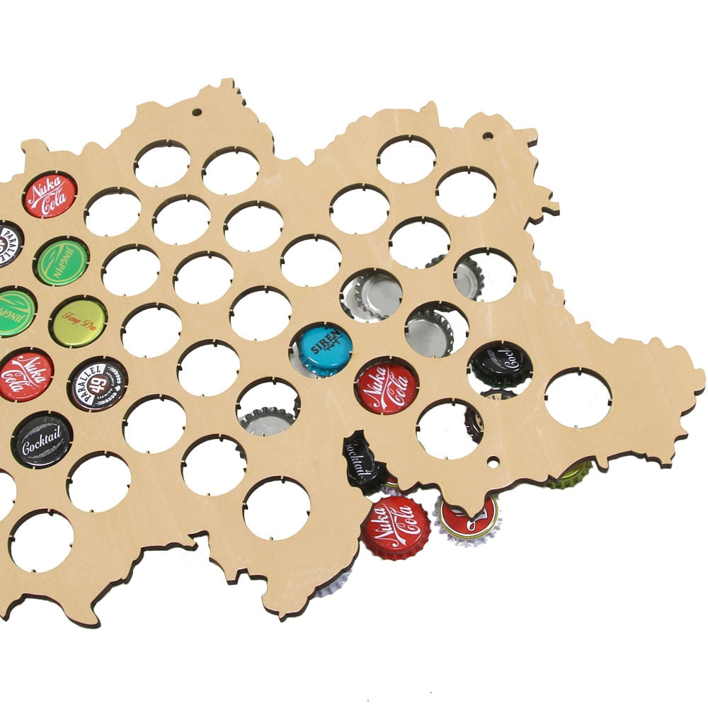 Cap Map Belgium Cap Holder Cap Display Gift for Aficionado Gift for Him Father's Day Brewery Lovers Gift by Woody Signs Co. - Handmade Crafted Unique Wooden Creative