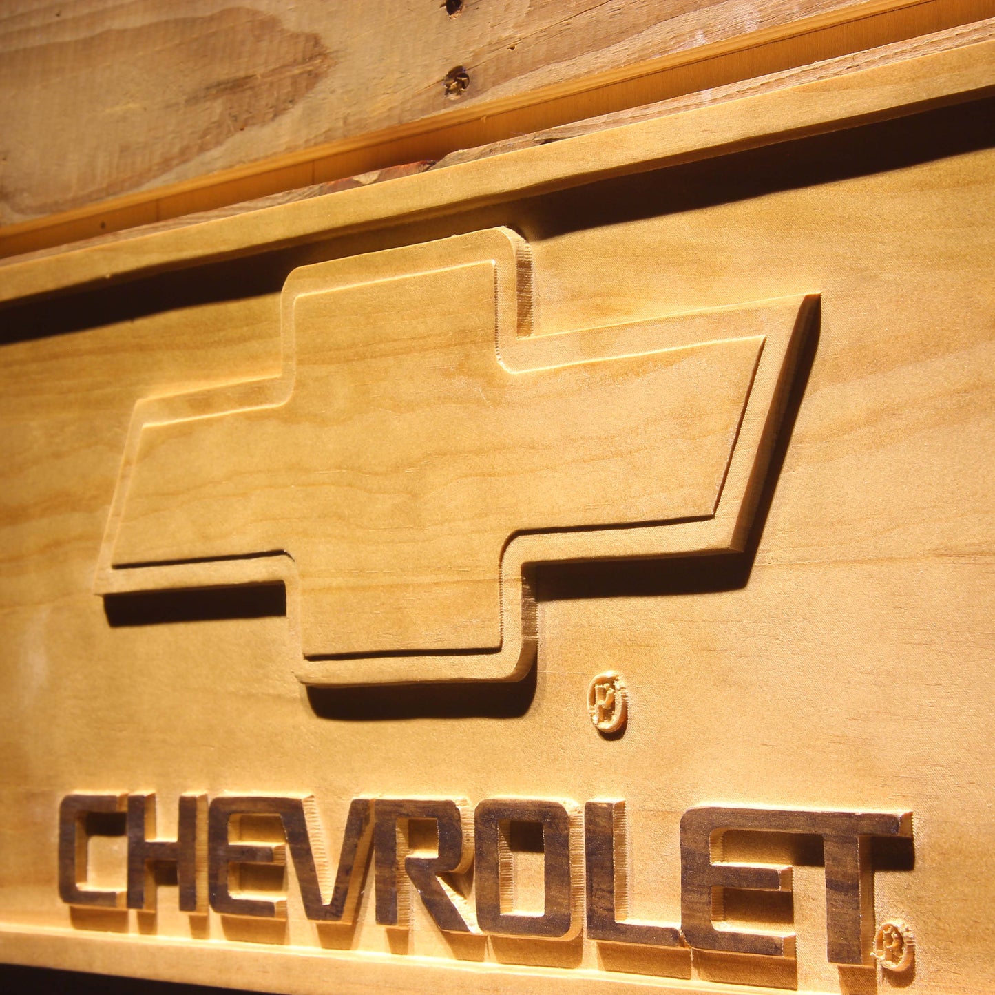 Chevrolet 3D Wooden Bar Signs by Woody Signs Co. - Handmade Crafted Unique Wooden Creative
