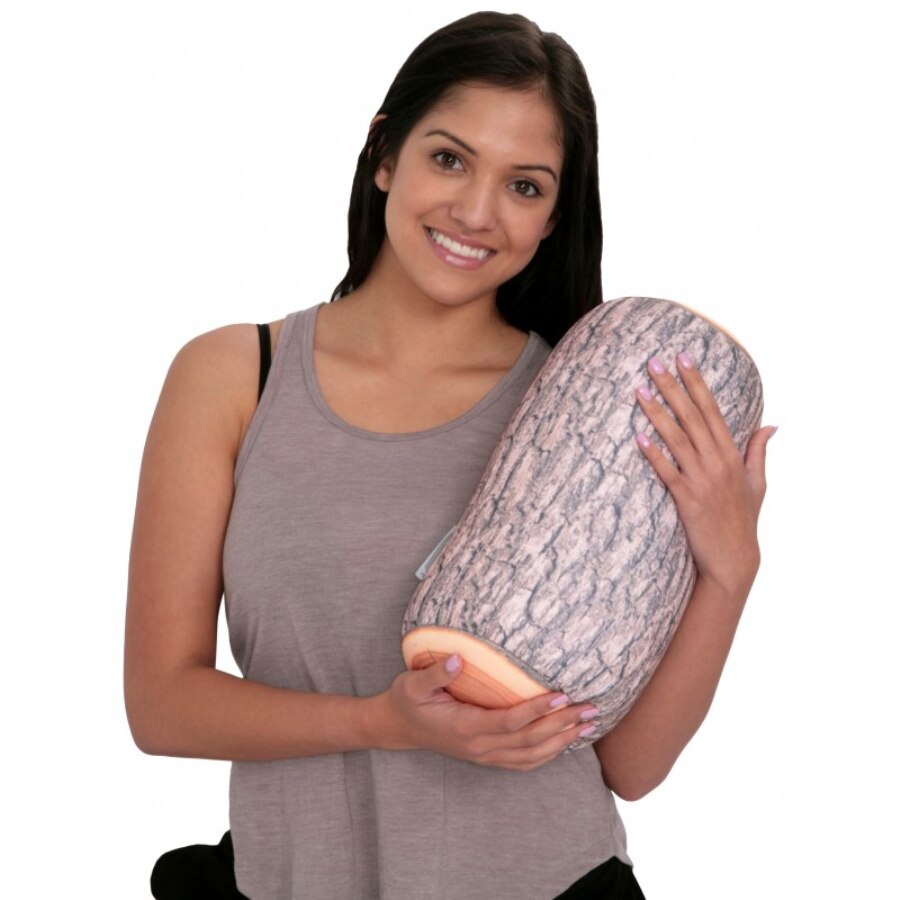 Green Log Pillow High Quality Cushion Big Size  Pillows Wooden Grain and Wood Throw Pillows by Woody Signs Co. - Handmade Crafted Unique Wooden Creative