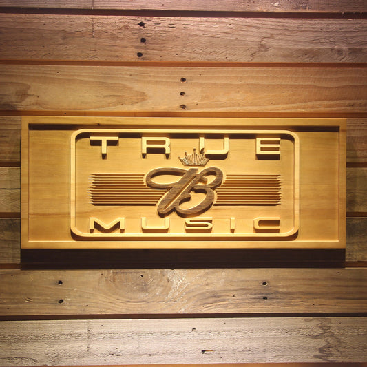 Budweiser True Music  3D Wooden Bar Signs by Woody Signs Co. - Handmade Crafted Unique Wooden Creative