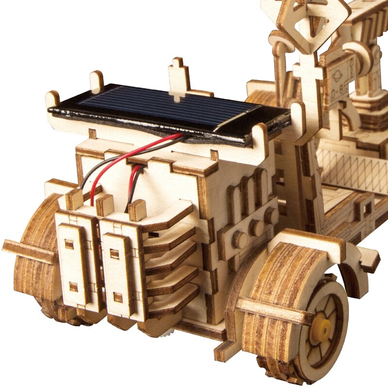 Moveable Moon Buggy Solar Energy 3D DIY Laser Cutting Wooden Gift for LS401 (Moon Buggy) by Woody Signs Co. - Handmade Crafted Unique Wooden Creative