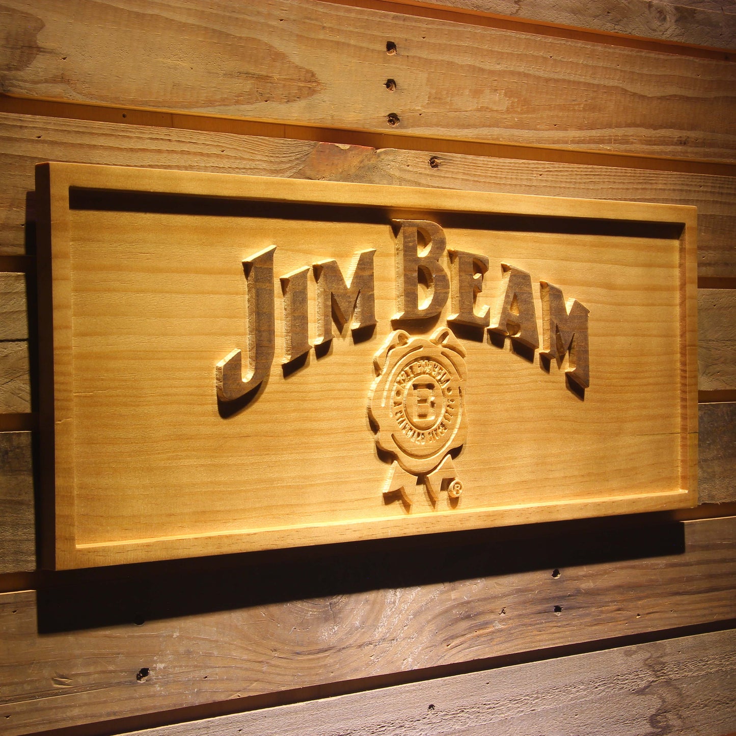 BEAM 3D Wooden Signs by Woody Signs Co. - Handmade Crafted Unique Wooden Creative