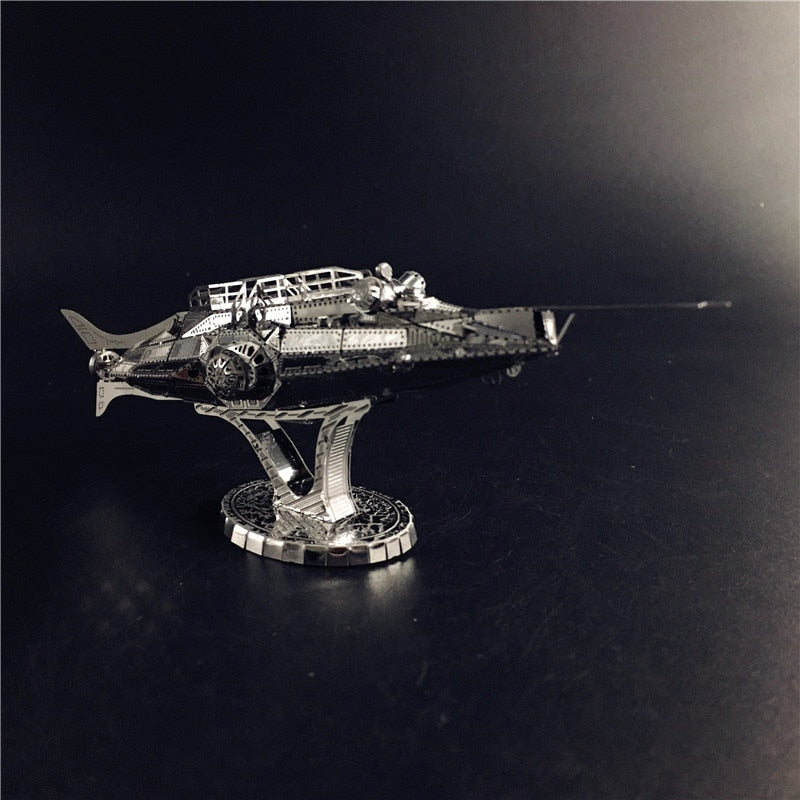 3D Metal model kit 1:600 USS Nautilus Submarine Model DIY 3D by Woody Signs Co. - Handmade Crafted Unique Wooden Creative