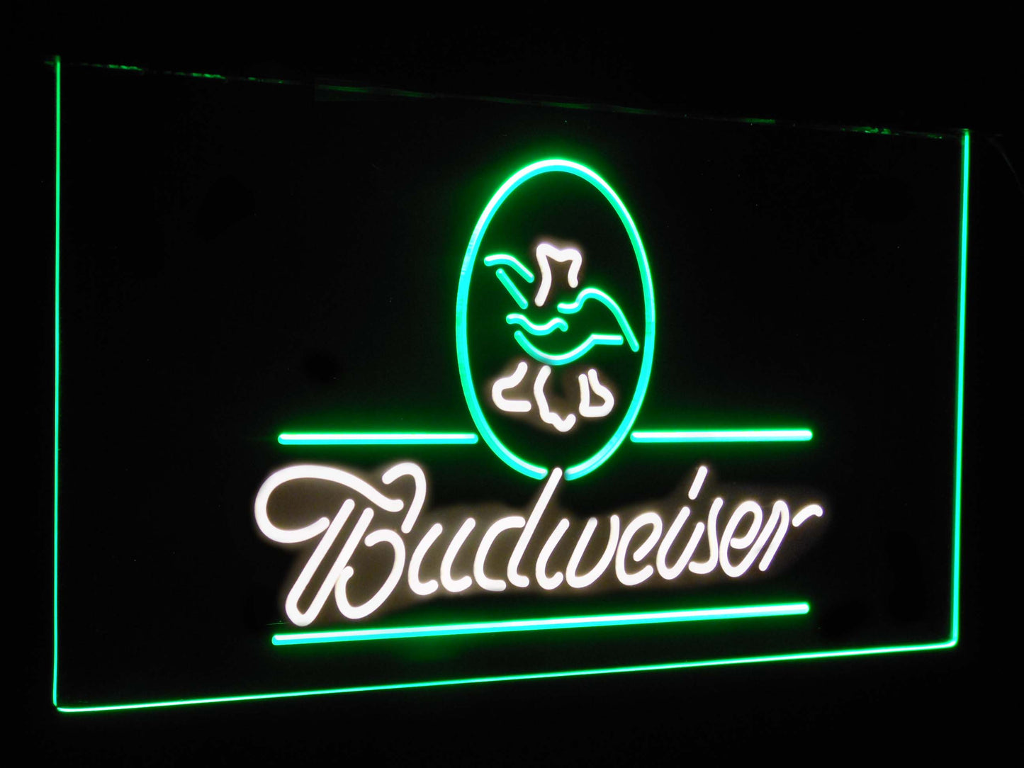 Budweiser Eagle US Company Bar Decor Dual Color Led Neon Light Signs st6-a2008 by Woody Signs Co. - Handmade Crafted Unique Wooden Creative