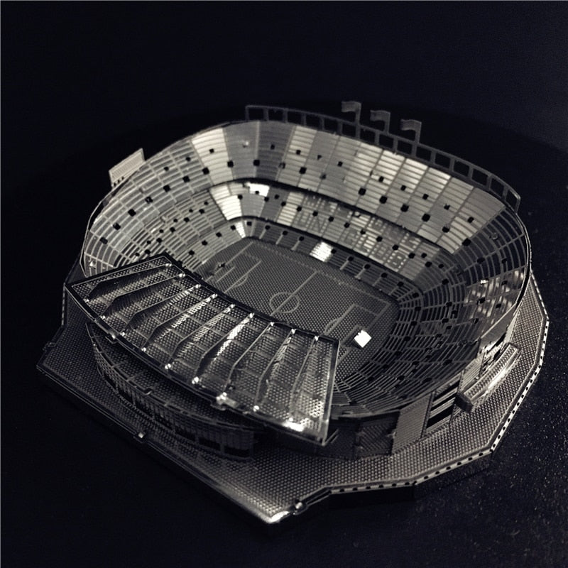 3D Metal model kit 1:3500 CAMP NOU STADIUM Model DIY 3D by Woody Signs Co. - Handmade Crafted Unique Wooden Creative