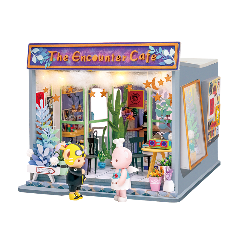 2019 New Arrival Luxury DIY House with Bear&Furniture Children Adult Miniature Wooden Doll House Model Kit Dollhouse TD by Woody Signs Co. - Handmade Crafted Unique Wooden Creative