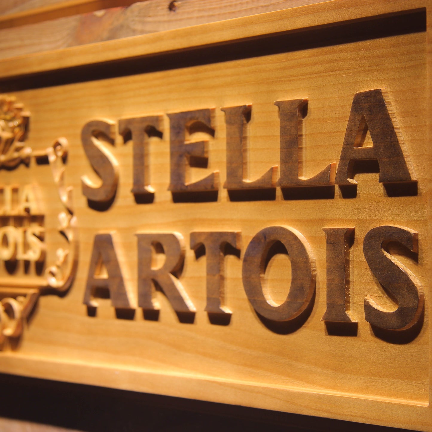 Stella Artois 3D Wooden Signs by Woody Signs Co. - Handmade Crafted Unique Wooden Creative