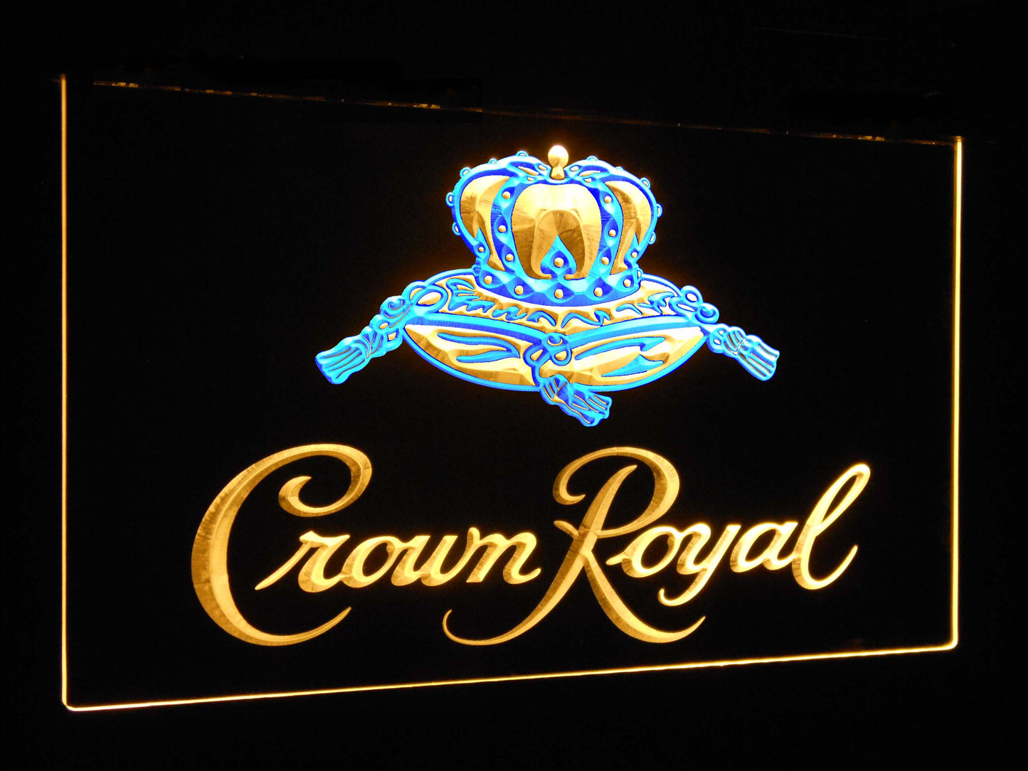 Crown Royal Bar Decoration Gift Dual Color Led Neon Light Signs st6-a0104 by Woody Signs Co. - Handmade Crafted Unique Wooden Creative