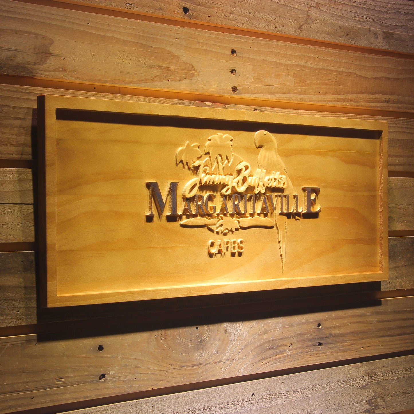 Jimmy Buffett Margaritaville 3D Wooden Signs by Woody Signs Co. - Handmade Crafted Unique Wooden Creative