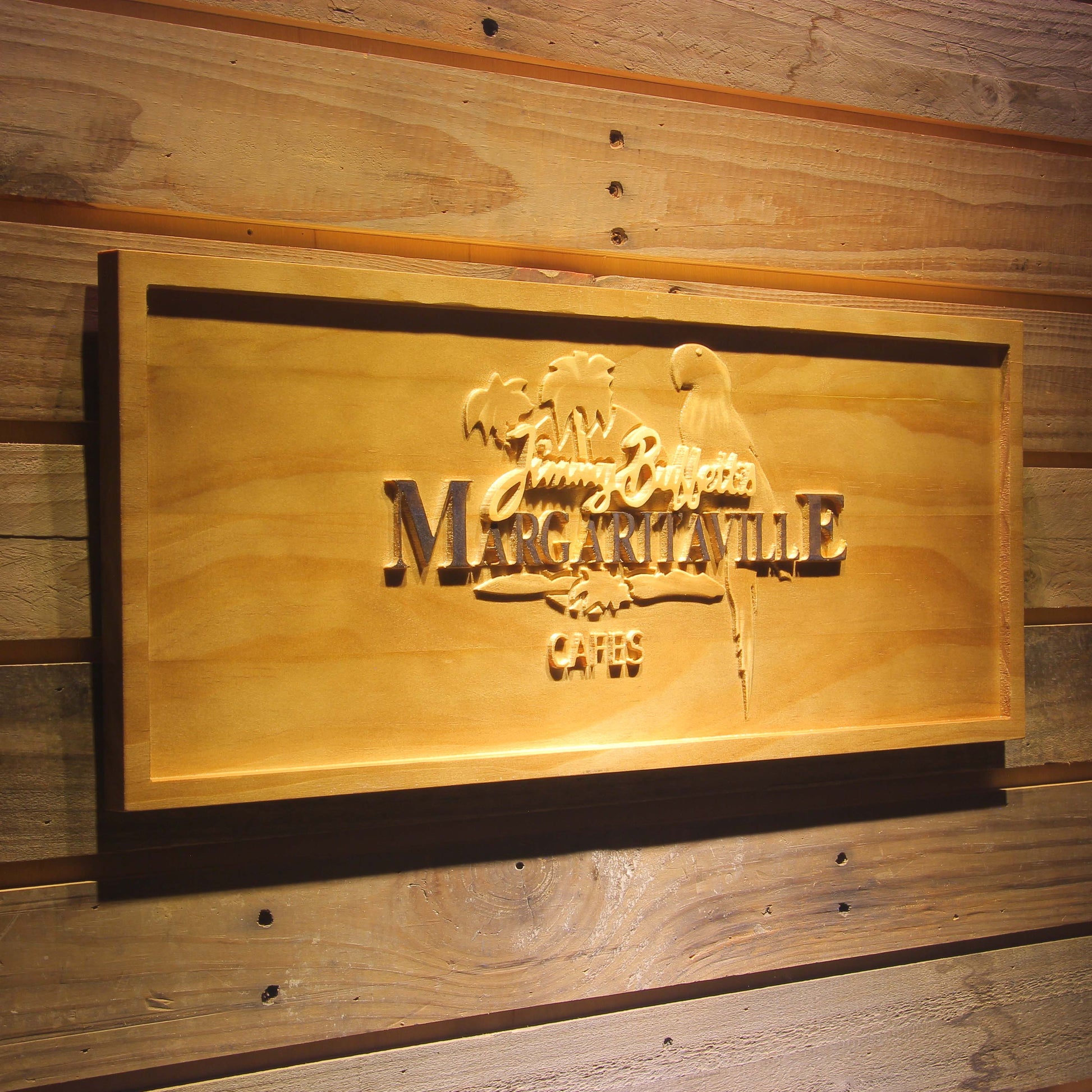 Jimmy Buffett Margaritaville 3D Wooden Signs by Woody Signs Co. - Handmade Crafted Unique Wooden Creative