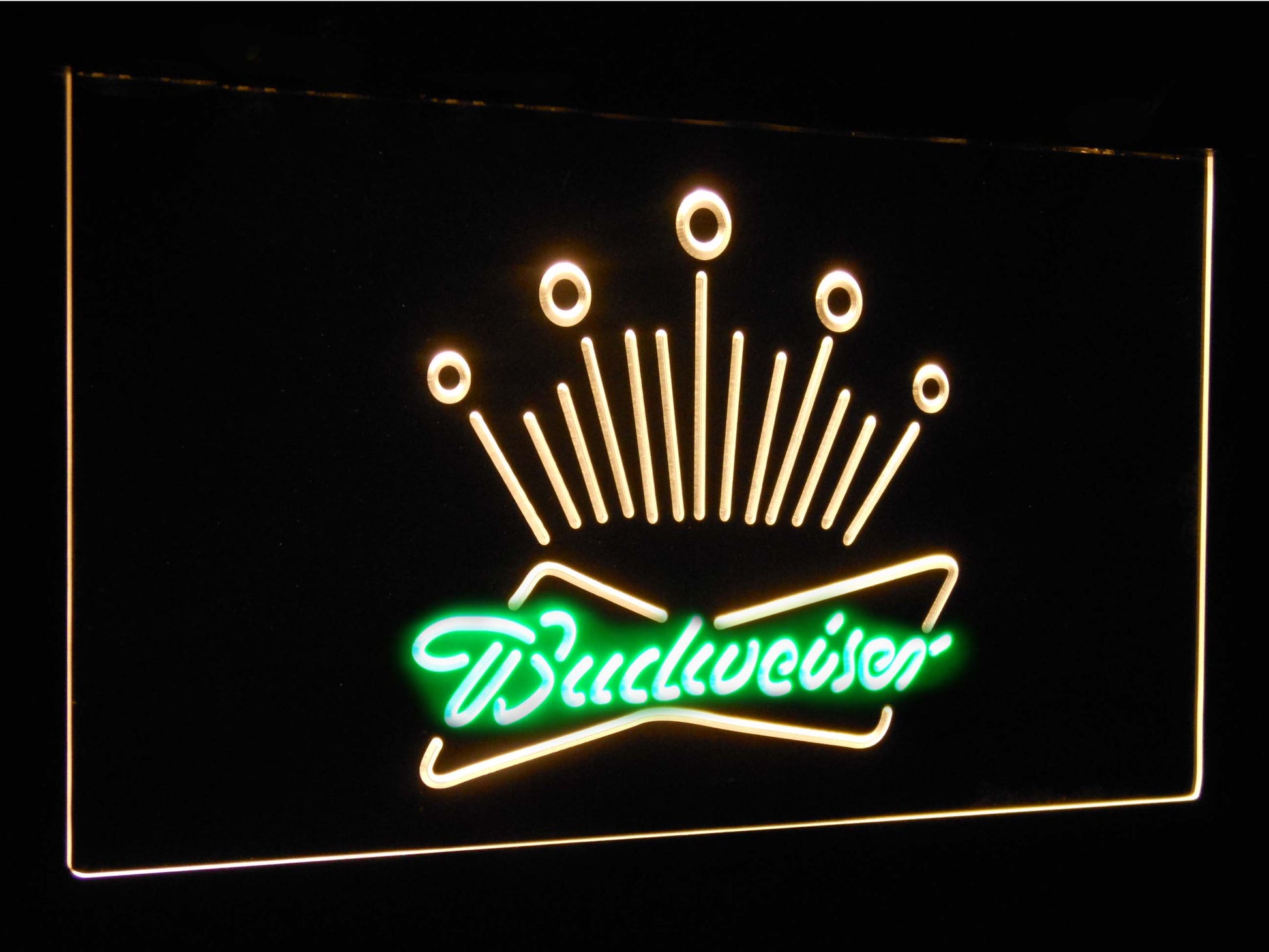 Budweiser Eagle  Club Bar Decoration Gift Dual Color Led Neon Light Signs st6-a2007 by Woody Signs Co. - Handmade Crafted Unique Wooden Creative