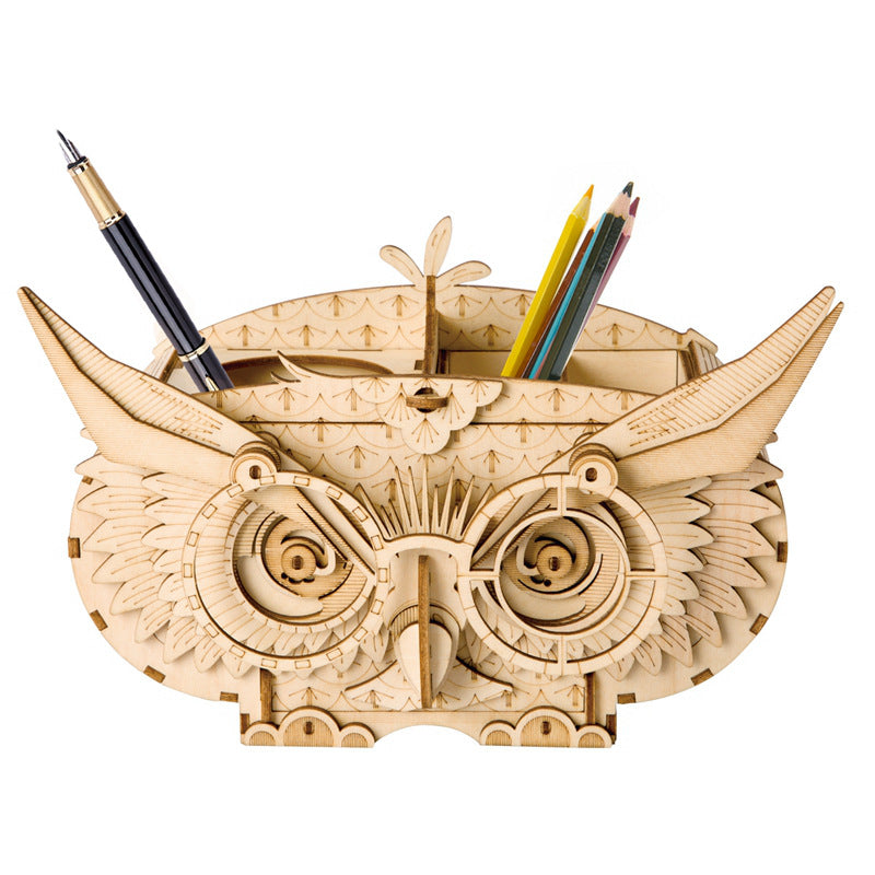 10 Kinds DIY 3D Wooden Animal&Building Puzzle Game Assembly Toy Gift for Children Kids Adult Model Kits TG207 by Woody Signs Co. - Handmade Crafted Unique Wooden Creative