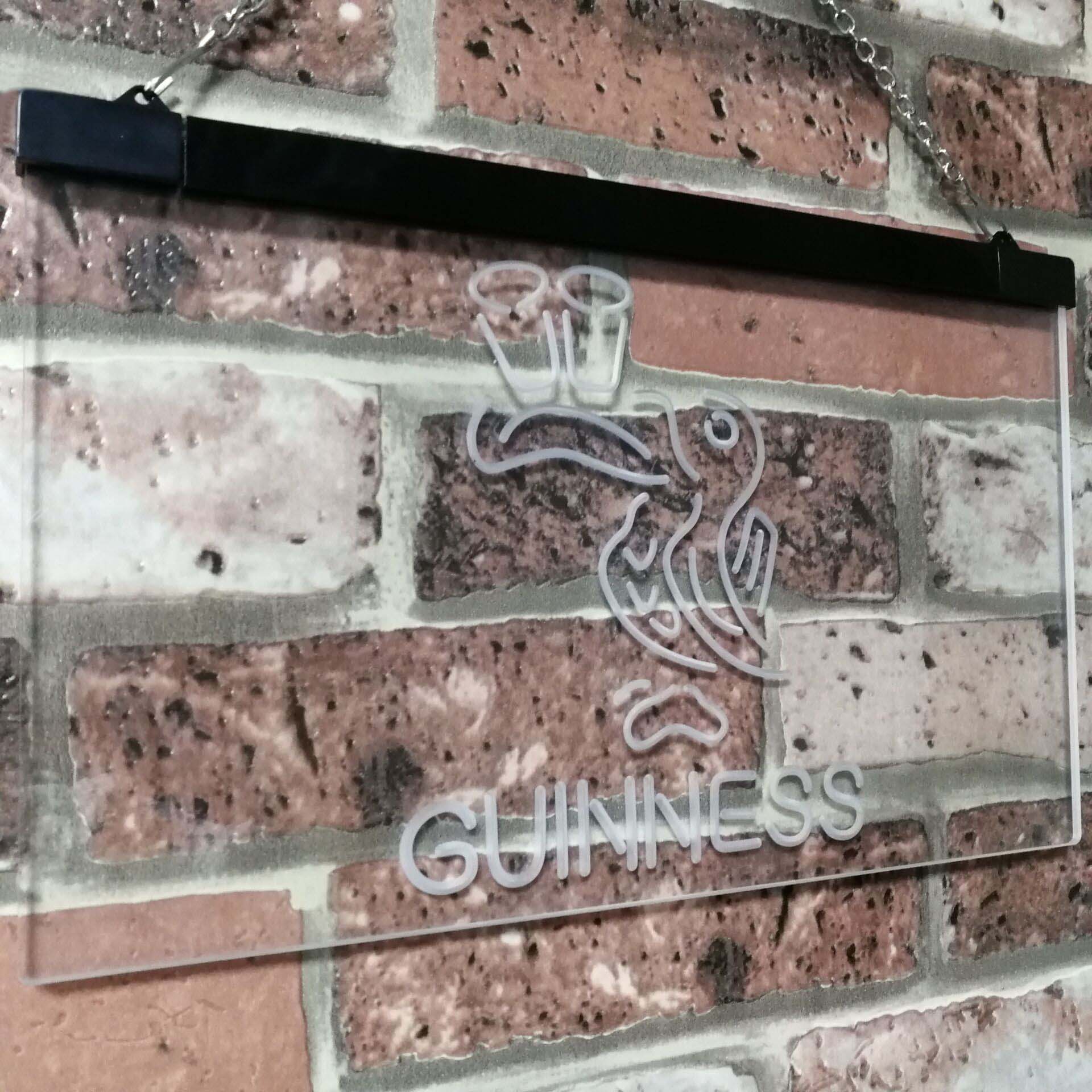 Lovely Day Guinness  Toucan Bar Decor Dual Color Led Neon Light Signs st6-a2121 by Woody Signs Co. - Handmade Crafted Unique Wooden Creative