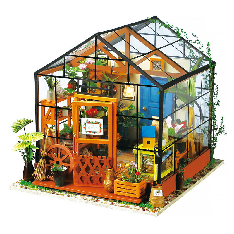 14 Kinds DIY House with Furniture Miniature Wooden Doll House DG by Woody Signs Co. - Handmade Crafted Unique Wooden Creative