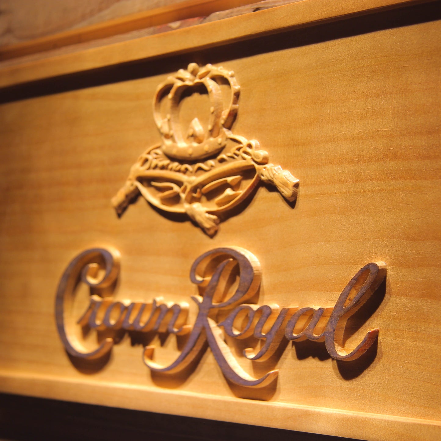 Crown Royal 3D Wooden Signs by Woody Signs Co. - Handmade Crafted Unique Wooden Creative