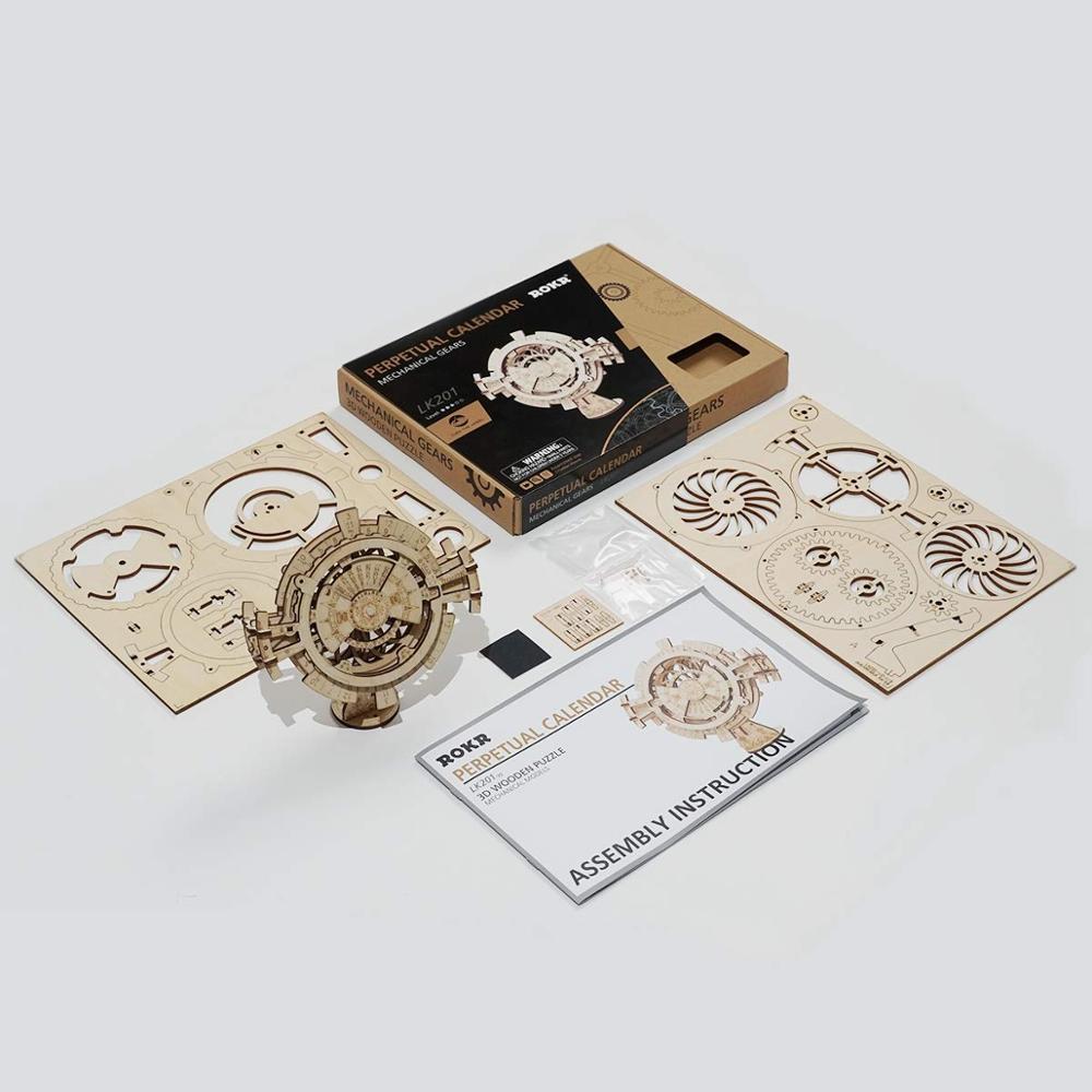 Creative DIY Perpetual Calendar Wooden Assembly Gift for LK201 (Perpetual calendar) by Woody Signs Co. - Handmade Crafted Unique Wooden Creative