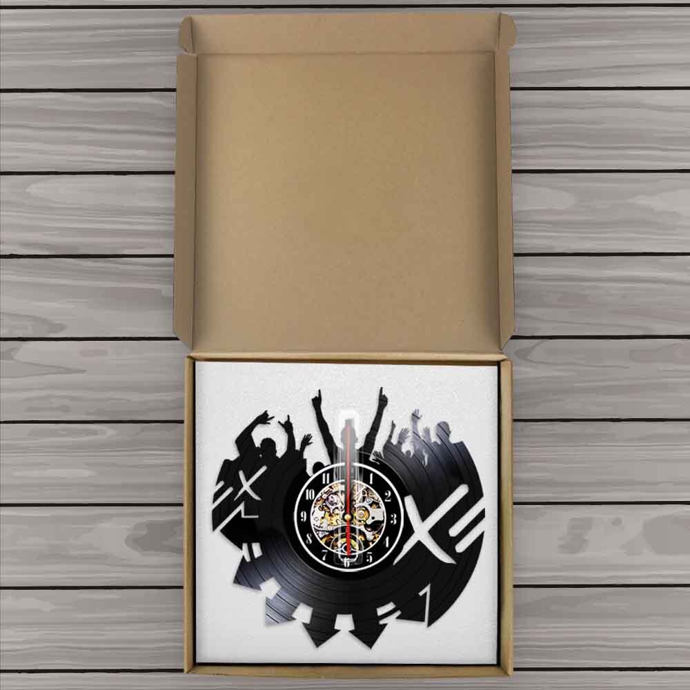 Music Live Show Wall Clock Rock Band Live Vinyl Record Wall Clock Night Club Concert Rock n Roll Music by Woody Signs Co. - Handmade Crafted Unique Wooden Creative