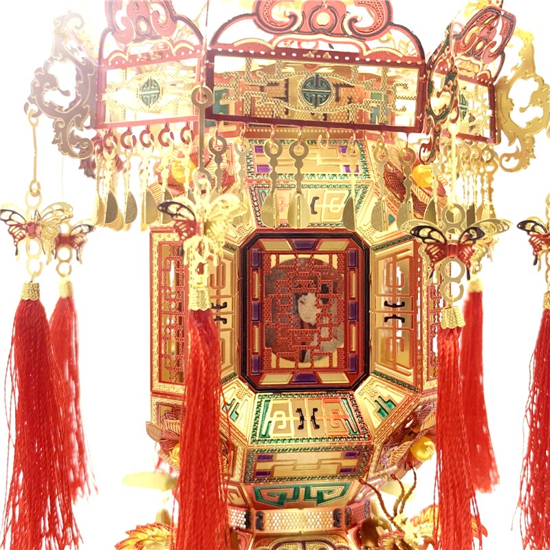 3D metal puzzle modle Palace Lantern  metal Model kit DIY 3D   gift for girl (Palace Lantern) by Woody Signs Co. - Handmade Crafted Unique Wooden Creative