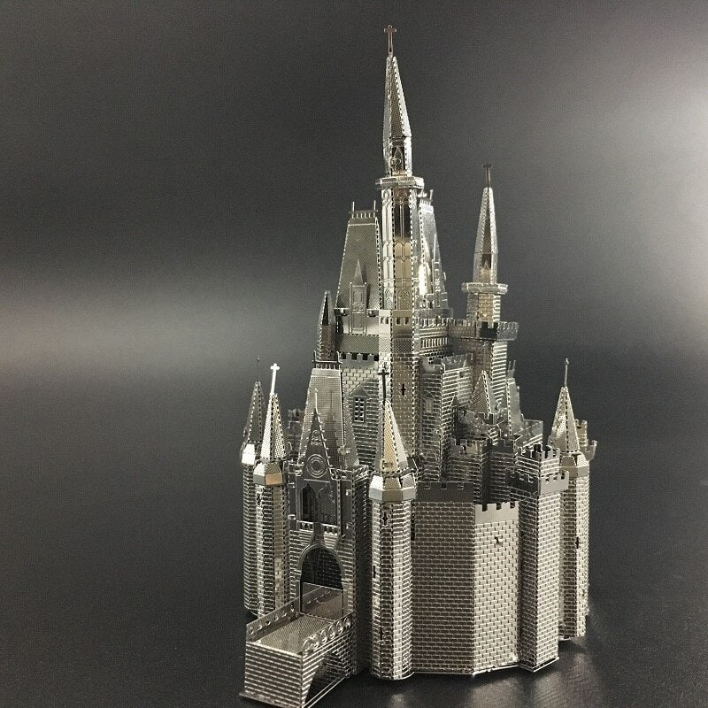 3D Metal model kit Cinderella Castle Building Model DIY 3D by Woody Signs Co. - Handmade Crafted Unique Wooden Creative