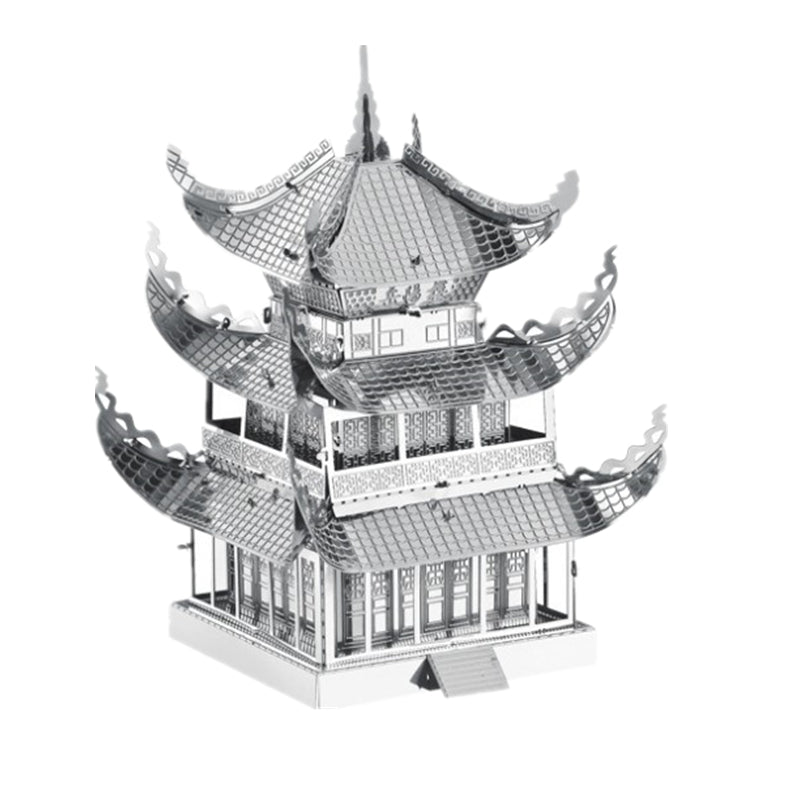 3D metal puzzle Yueyang Tower Chinese architecture DIY Assemble Model Kits Laser Cut Jigsaw toy gift (Yueyang Tower) by Woody Signs Co. - Handmade Crafted Unique Wooden Creative