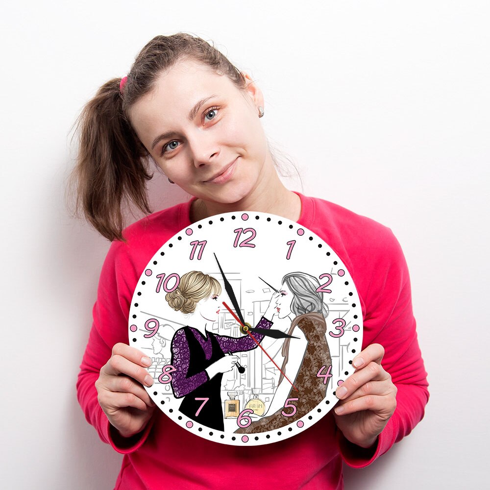 It's Lash O'clock Makeup Fashion Eyelash Extensions Modern Wall Clock Lash Business Wall Sign Eyelash Technician Gift by Woody Signs Co. - Handmade Crafted Unique Wooden Creative