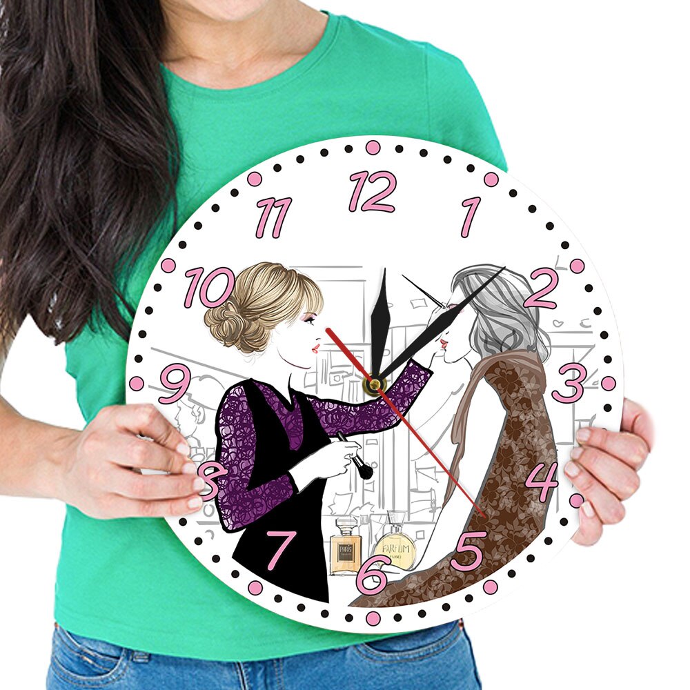 It's Lash O'clock Makeup Fashion Eyelash Extensions Modern Wall Clock Lash Business Wall Sign Eyelash Technician Gift by Woody Signs Co. - Handmade Crafted Unique Wooden Creative