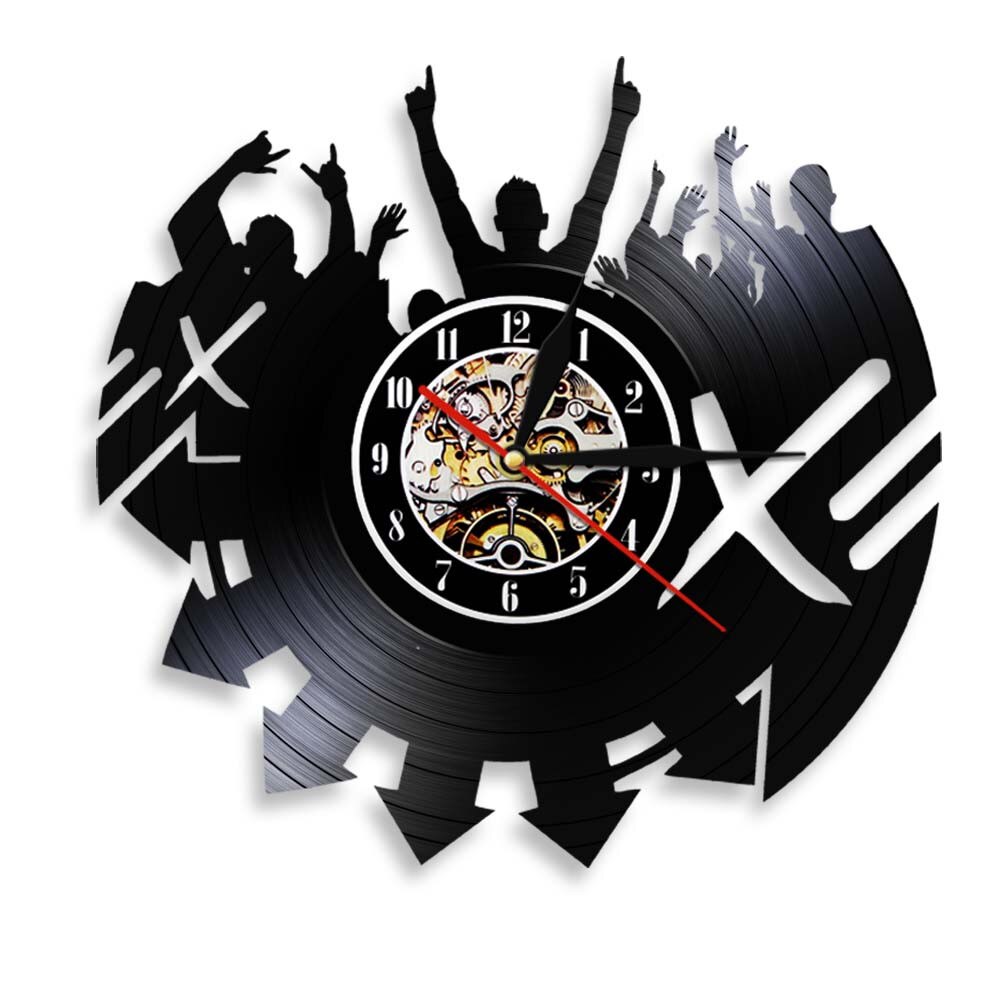 Music Live Show Wall Clock Rock Band Live Vinyl Record Wall Clock Night Club Concert Rock n Roll Music by Woody Signs Co. - Handmade Crafted Unique Wooden Creative