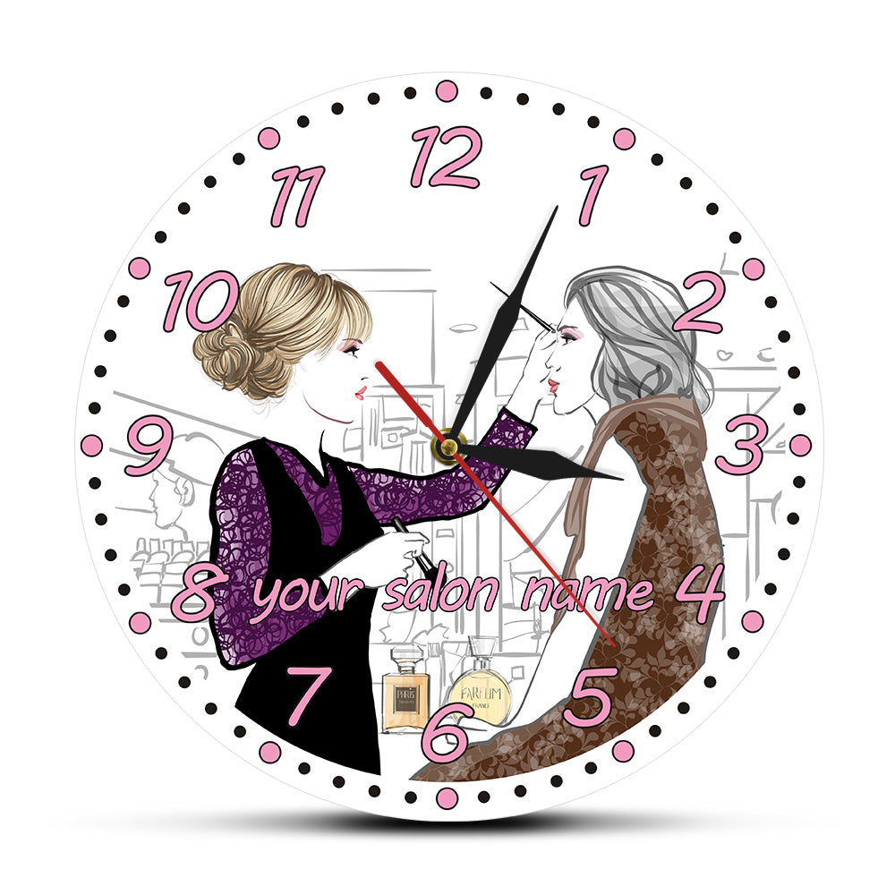 It's Lash O'clock Makeup Fashion Eyelash Extensions Modern Wall Clock Lash Business Wall Sign Eyelash Technician Gift by Woody Signs Co. - Handmade Crafted Unique Wooden Creative