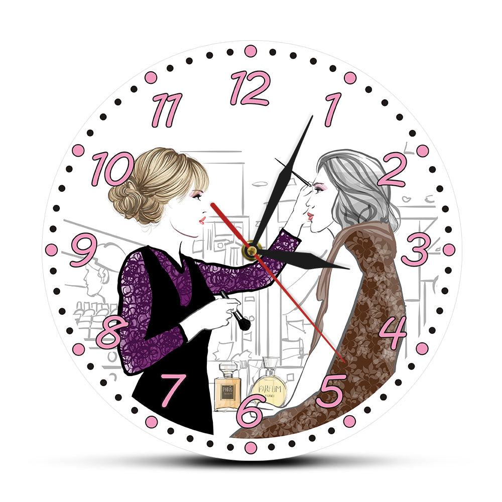 It's Lash O'clock Makeup Fashion Eyelash Extensions Modern Wall Clock Lash Business Wall Sign Eyelash Technician Gift by Woody Signs Co. - Handmade Crafted Unique Wooden Creative