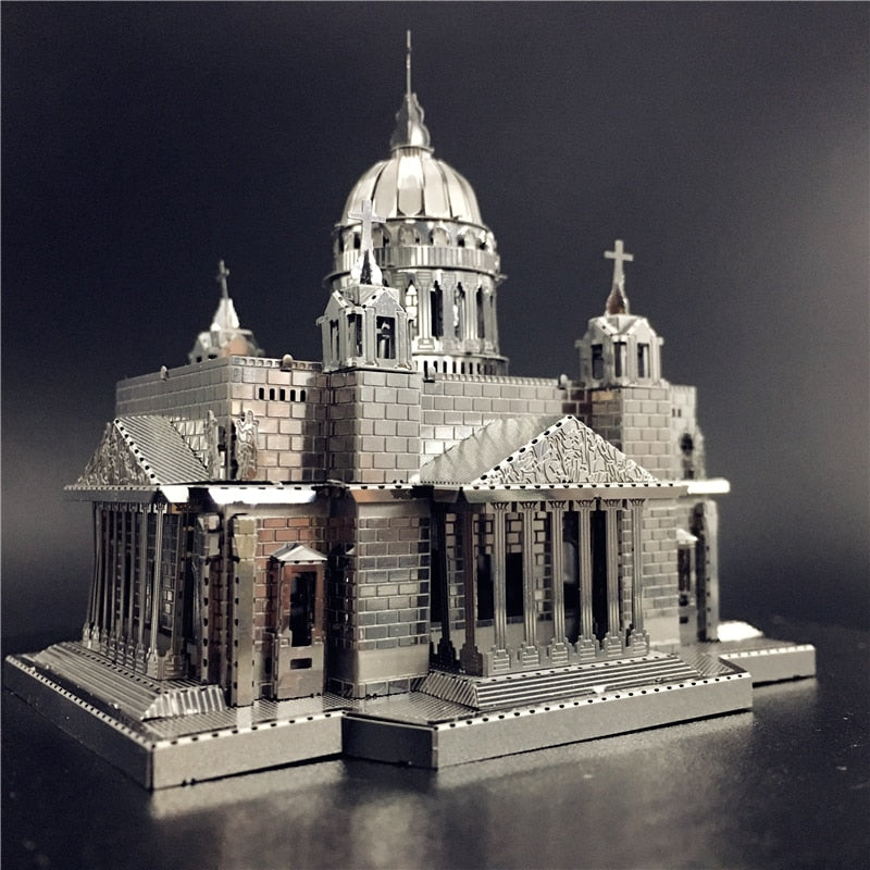 3D Metal model kit Issakiv Cathedral Building Model DIY 3D by Woody Signs Co. - Handmade Crafted Unique Wooden Creative