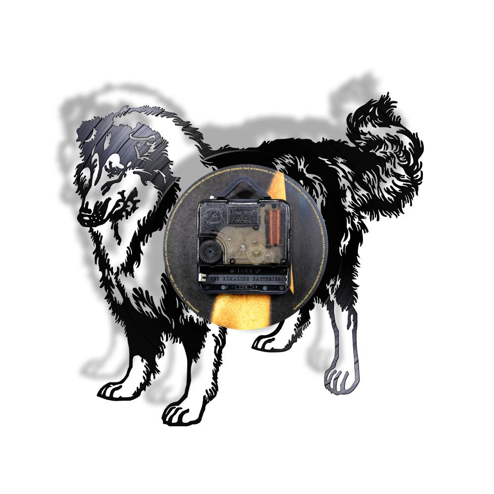 Schnauzer Dog Breed Rough Collie Club Vinyl Record Wall Clock Puppy Animal Hound Pet Store Clock by Woody Signs Co. - Handmade Crafted Unique Wooden Creative