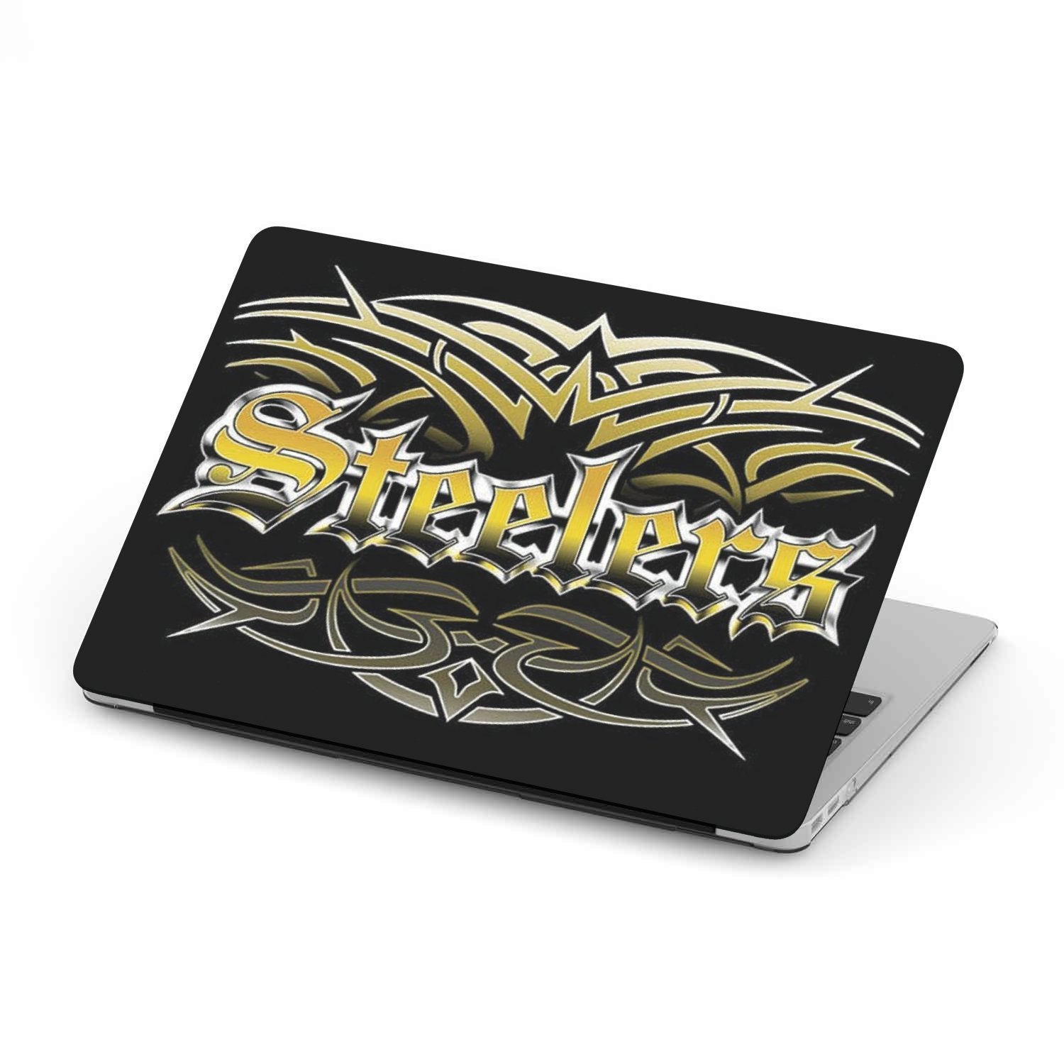 Steelers Team Custom MacBook Case by Woody Signs Co. - Handmade Crafted Unique Wooden Creative