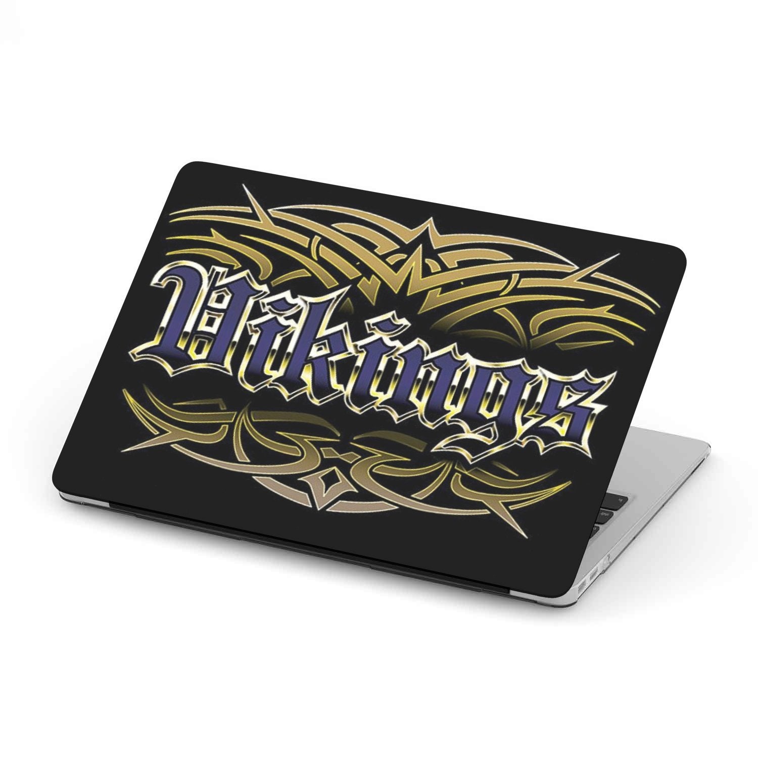 Vikings Team Custom MacBook Case by Woody Signs Co. - Handmade Crafted Unique Wooden Creative