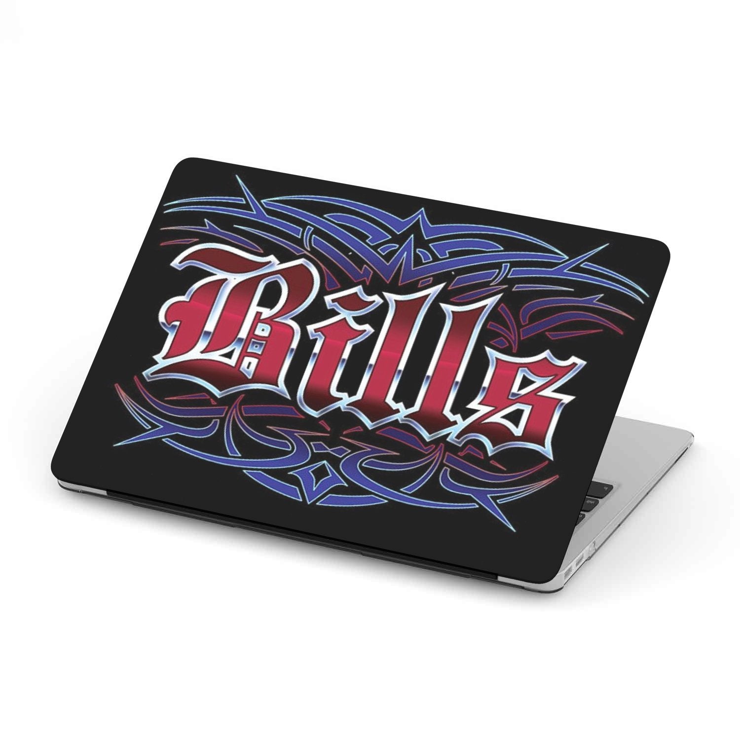 Bills Team Custom MacBook Case by Woody Signs Co. - Handmade Crafted Unique Wooden Creative